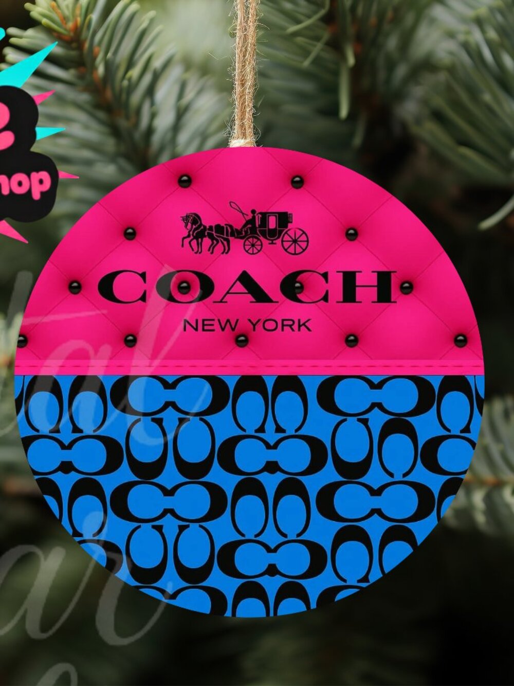 Coach 3" Wood Ornament